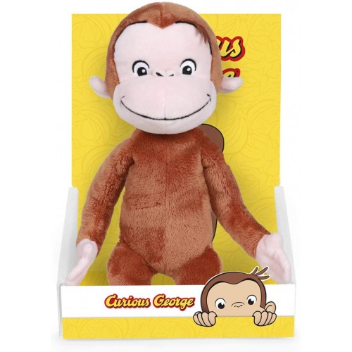 Peluche di Curioso come George da 25 cm, morbido e tenero