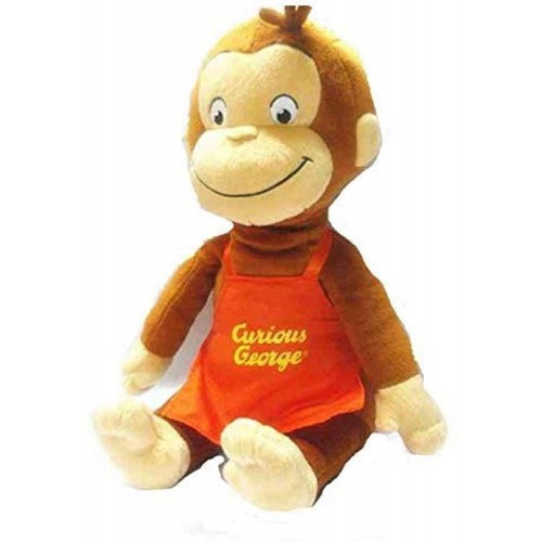 Peluche Curioso Come George da 50 cm, gigante, Santigiocattoli