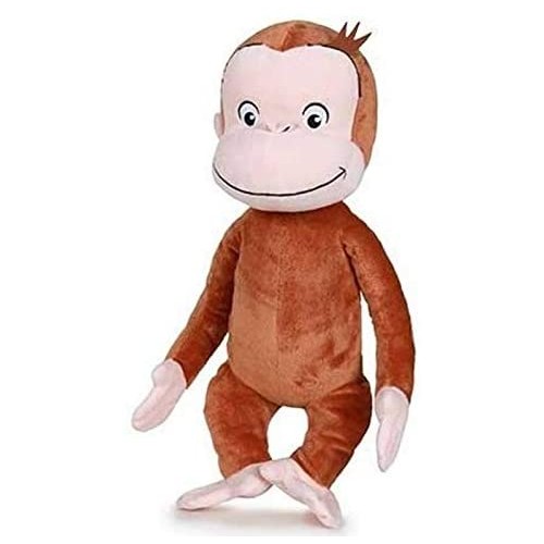 Peluche Curioso Come George da 50 cm, gigante, Santigiocattoli