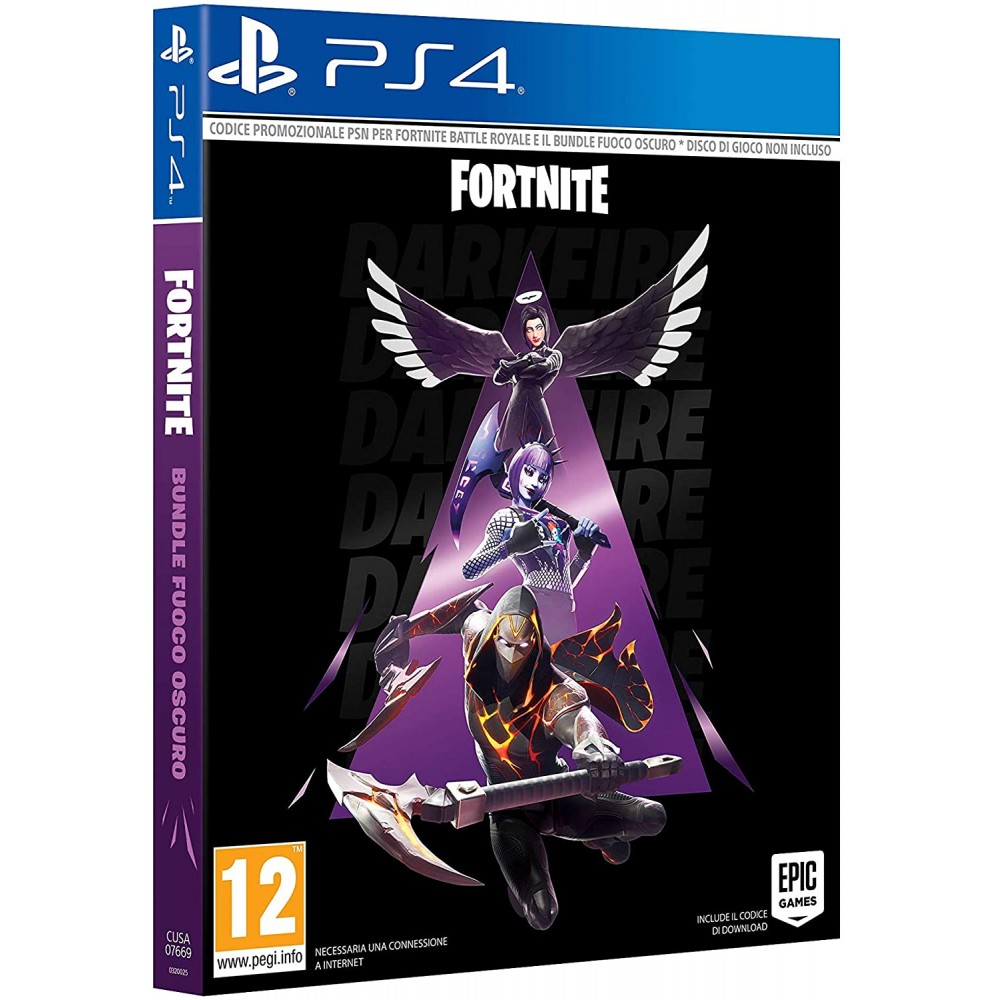 Videogame Fortnite - Bundle Fuoco Oscuro, per PS4