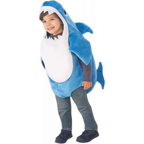Costume da Baby Shark, Daddy Shark con canzone, colore blu
