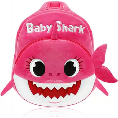 Zainetto scuola Baby Shark, colore rosa, simpatico, originale al 100%