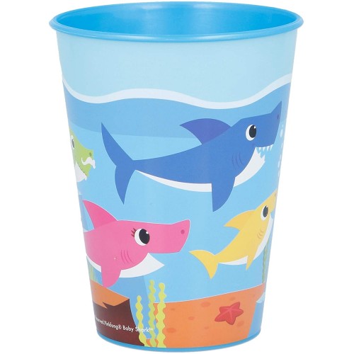 Bicchiere Baby Shark per bambini da 260 ml, in PVC, idea regalo