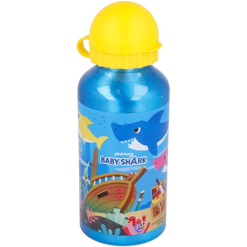 Borraccia in alluminio Baby Shark per bambini da 400 ml