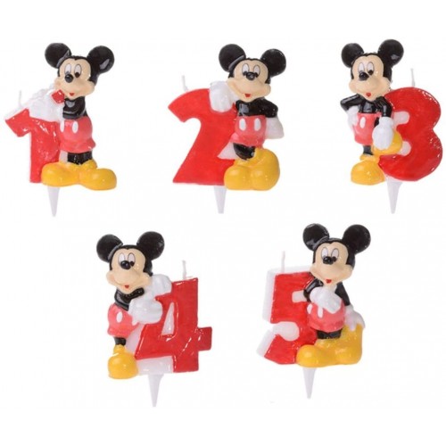 Candelina numerica di Topolino Disney, numero a scelta