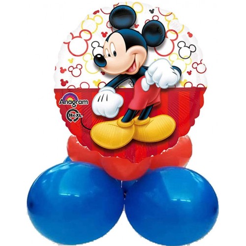 Centrotavola palloncini Mickey Muse Disney, allestimento per feste