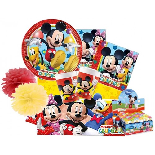 Kit festa 16 bambini Mickey Mouse Disney, festa Topolino
