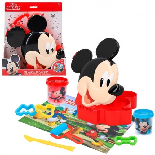 Plastilina con accessori e stampi Topolino Disney, con valigetta