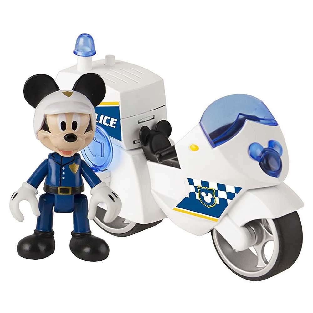 Modellino di Topolino con moto della Polizia, idea regalo