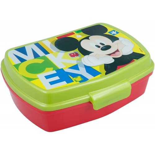 Porta Merenda Topolino Mickey Mouse, in PVC, per la scuola
