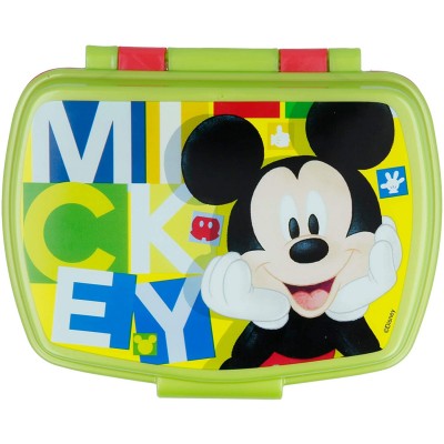 Porta Merenda Topolino Mickey Mouse, in PVC, per la scuola