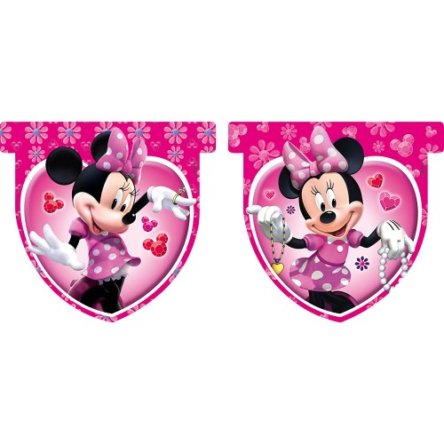 Festone Minnie Mouse Disney, accessorio feste di compleanno