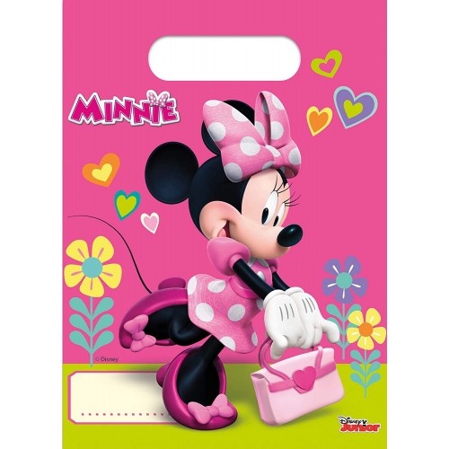 Kit da 6 Sacchetti regalo di Minnie Mouse, per gadget e caramelle
