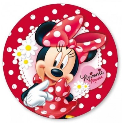 Cialda tonda Minnie Mouse Disney, da 20 cm, senza glutine, per torte