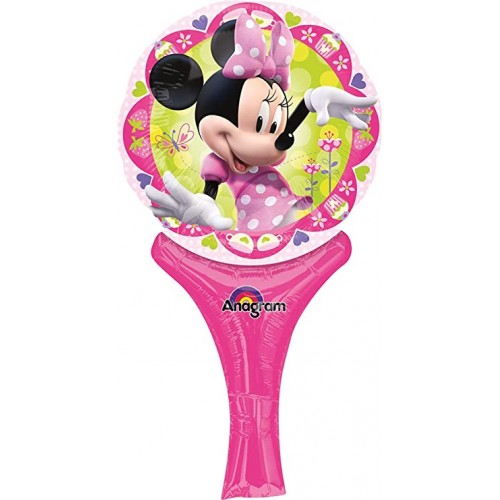 Palloncino Minnie Mouse con supporto, per compleanni