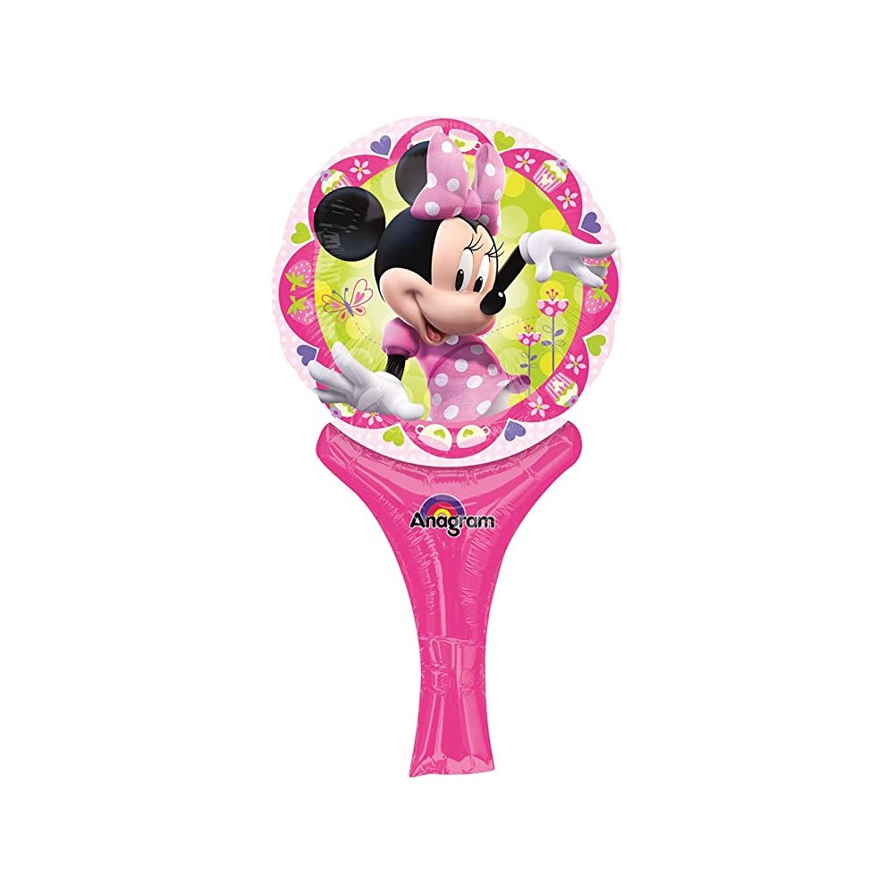 Palloncino Minnie Mouse con supporto, per compleanni