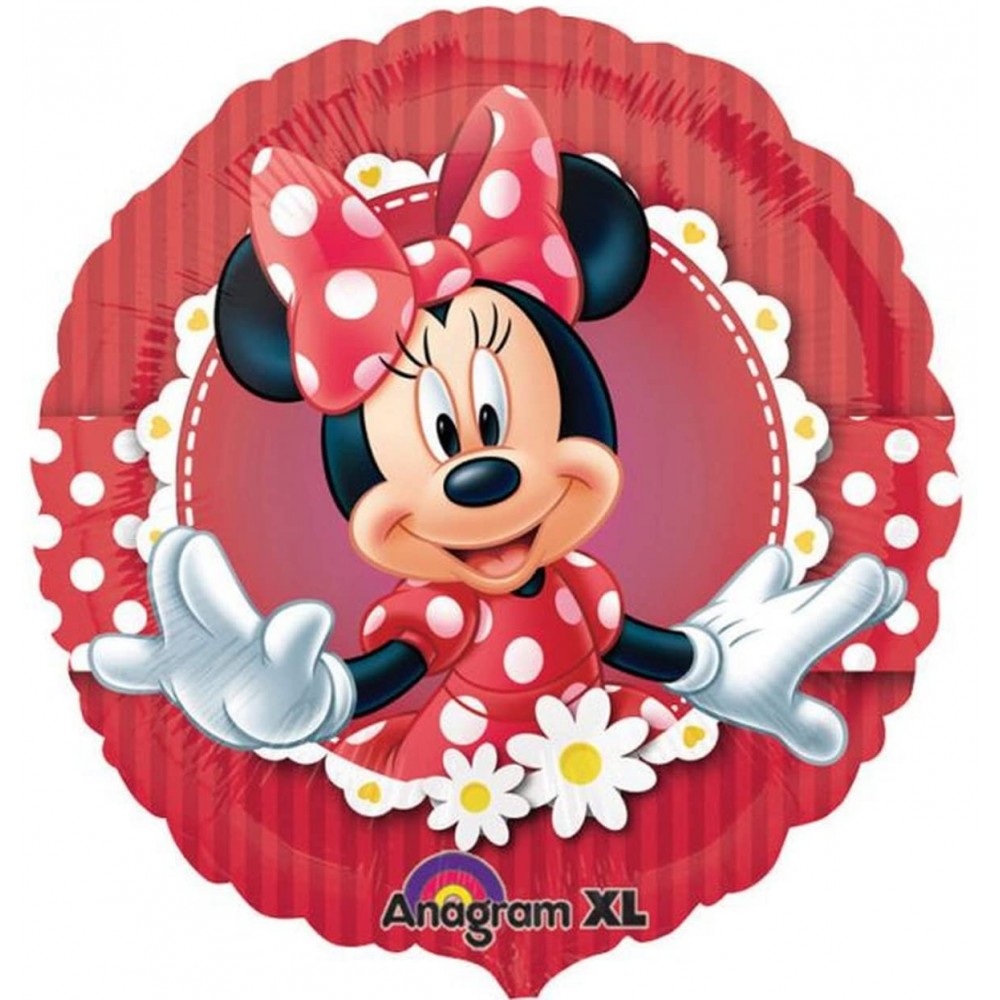 Palloncino tondo di Minnie Mouse Disney, da 42 cm foil in lamina