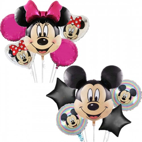 Set da 10 palloncini foil Minnie e Topolino Disney