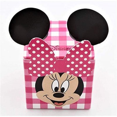 Kit da 20 scatoline in cartoncino di Minnie Disney, con orecchie sagomate