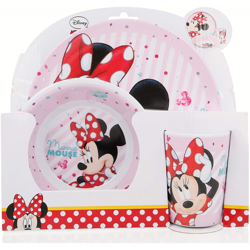 Set pappa Minnie Mouse, 3 pezzi, originale Disney