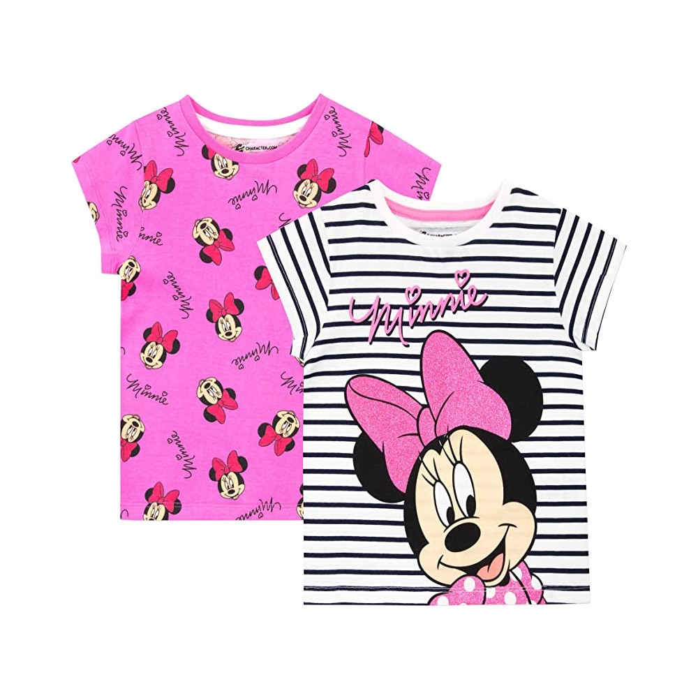 Set da 2 Magliette di Topolina Minnie Mouse, t-shirt estive