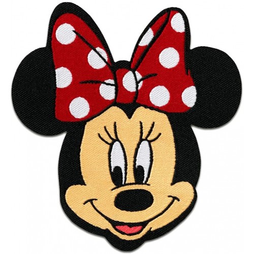 Patch Toppa termoadesiva di Minnie Mouse Disney da 6,5x7,5cm