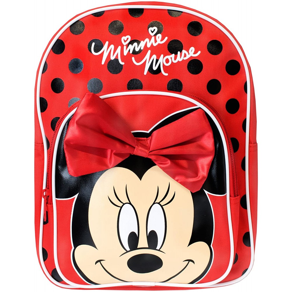 Zaino di Minnie Mouse, rosso, per bambini, per l'asilo