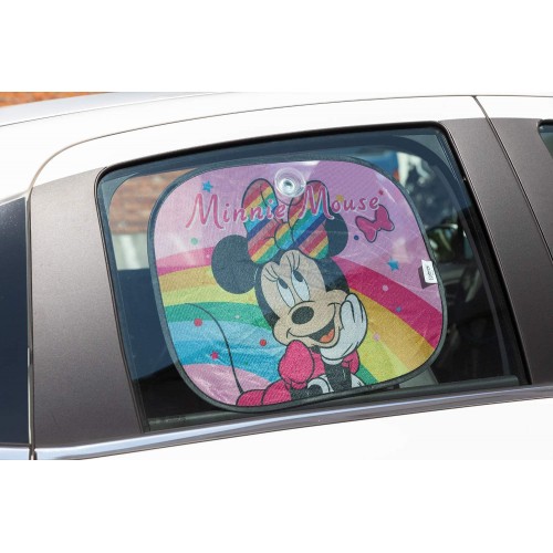 Coppia di Tendine parasole per auto Minnie Mouse, con ventose