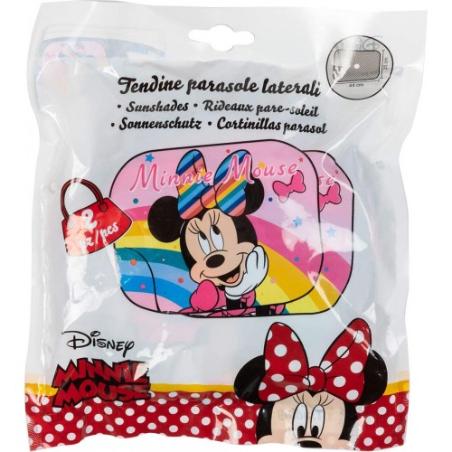 Coppia di Tendine parasole per auto Minnie Mouse, con ventose