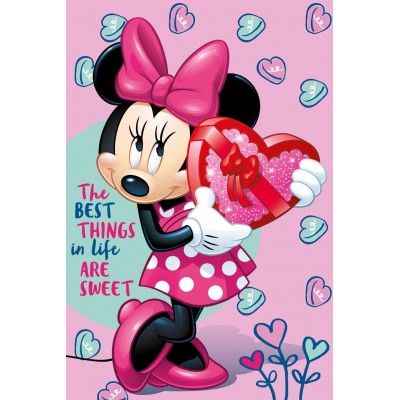 Coperta Minnie Mouse da 100 x 150cm, calda e comoda, idea regalo