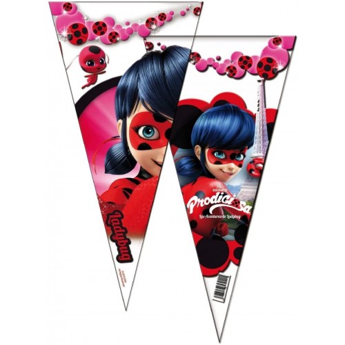 Set da 20 bustine cono di Ladybug, per regaling fine festa