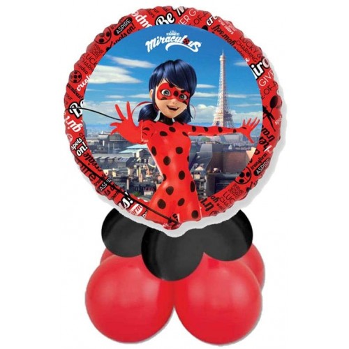 Composizione di palloncini con Ladybug, accessori per feste