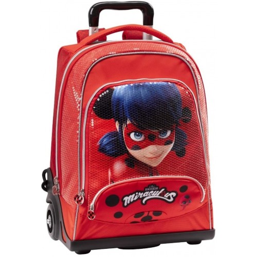 Trolley scuola di LadyBug Miraculous, originale, comodo e pratico