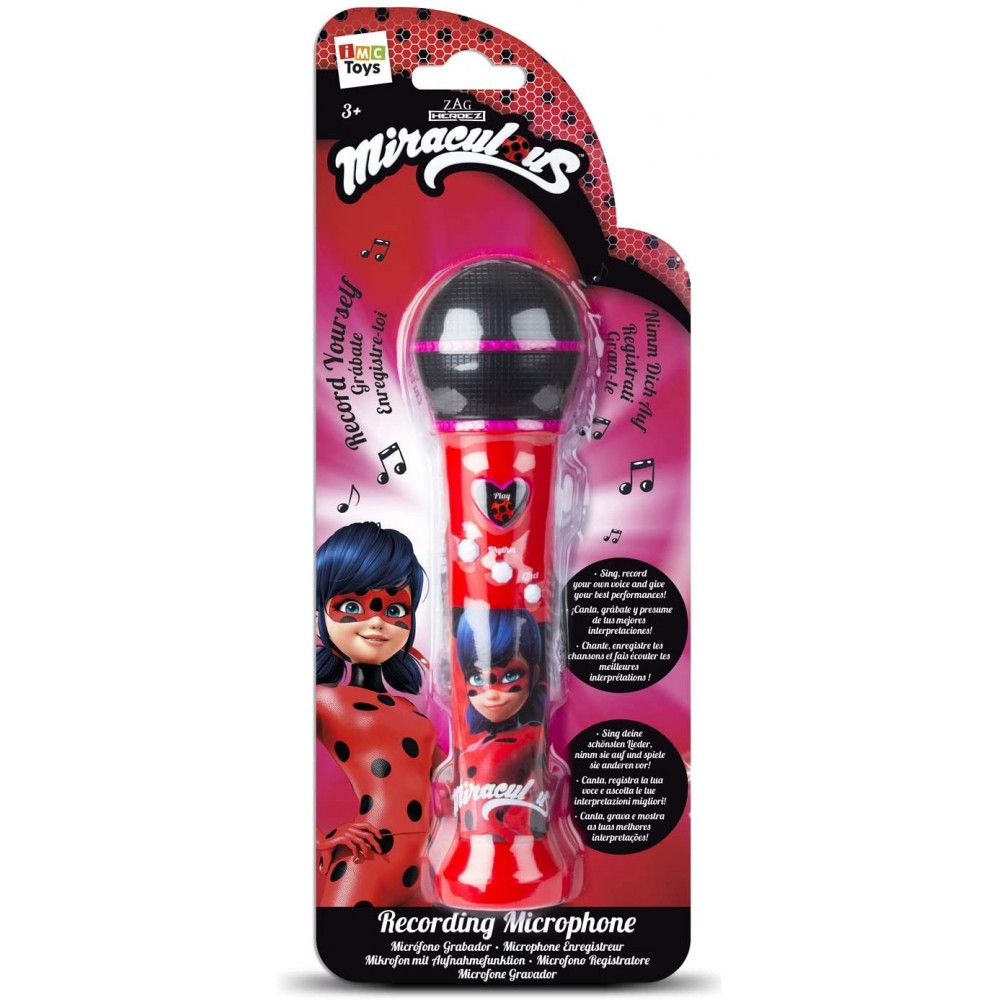 Microfono Ladybug con registratore, giocattolo per bambini
