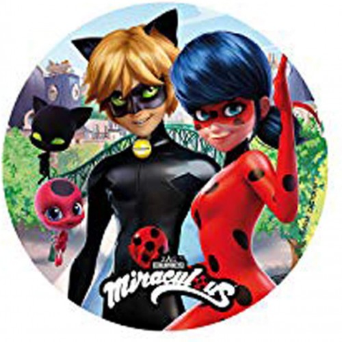 Osti Ladybug Miraculous da 20 cm, disco in ostia