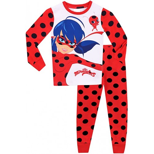 Pigiama Ladybug a maniche lunghe , per bambini, idea regalo