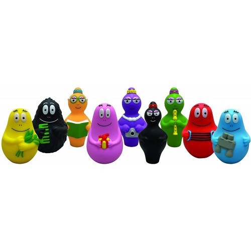 Set 9 Personaggi, famiglia Barbapapa da 8 cm, giocattoli per bambini