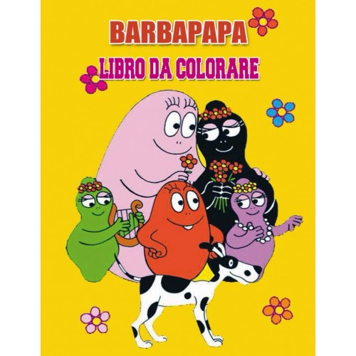 Libro da colorare: Famiglia di Barbapapà, copertina flessibile