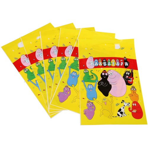 Set da 6 sacchetti di Barbapapa da 23 x 15 cm