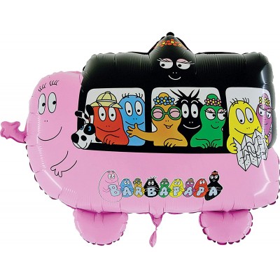 Palloncino Barbapapà in alluminio, per compleanni