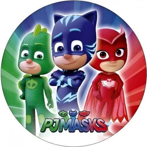 Cialda da 20 cm dei Super Pigiamini, PJ Masks, Cake topper