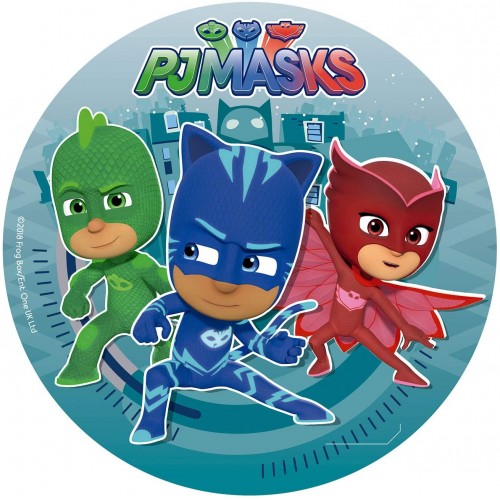 Cialda in wafer, Ostia per Torte PJ Masks da 20 cm, Gluten Free