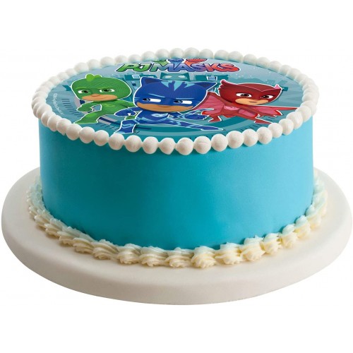 Cialda in wafer, Ostia per Torte PJ Masks da 20 cm, Gluten Free