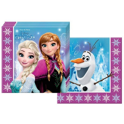Confezione 20 tovaglioli Frozen Disney, di carta, accessori tavola