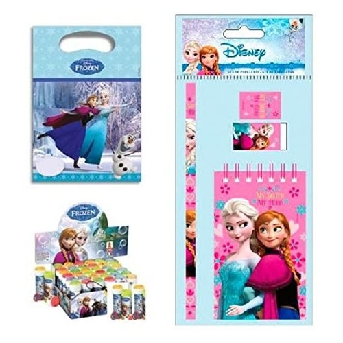 Kit da 6 Regalini fine festa Frozen, con Anna e Elsa, per compleanno