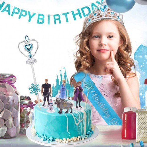 Set da 5 modellini Cake Topper personaggi Frozen disney