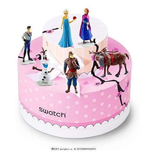 Set da 6 Cake Topper personaggi Frozen, per torte di compleanno