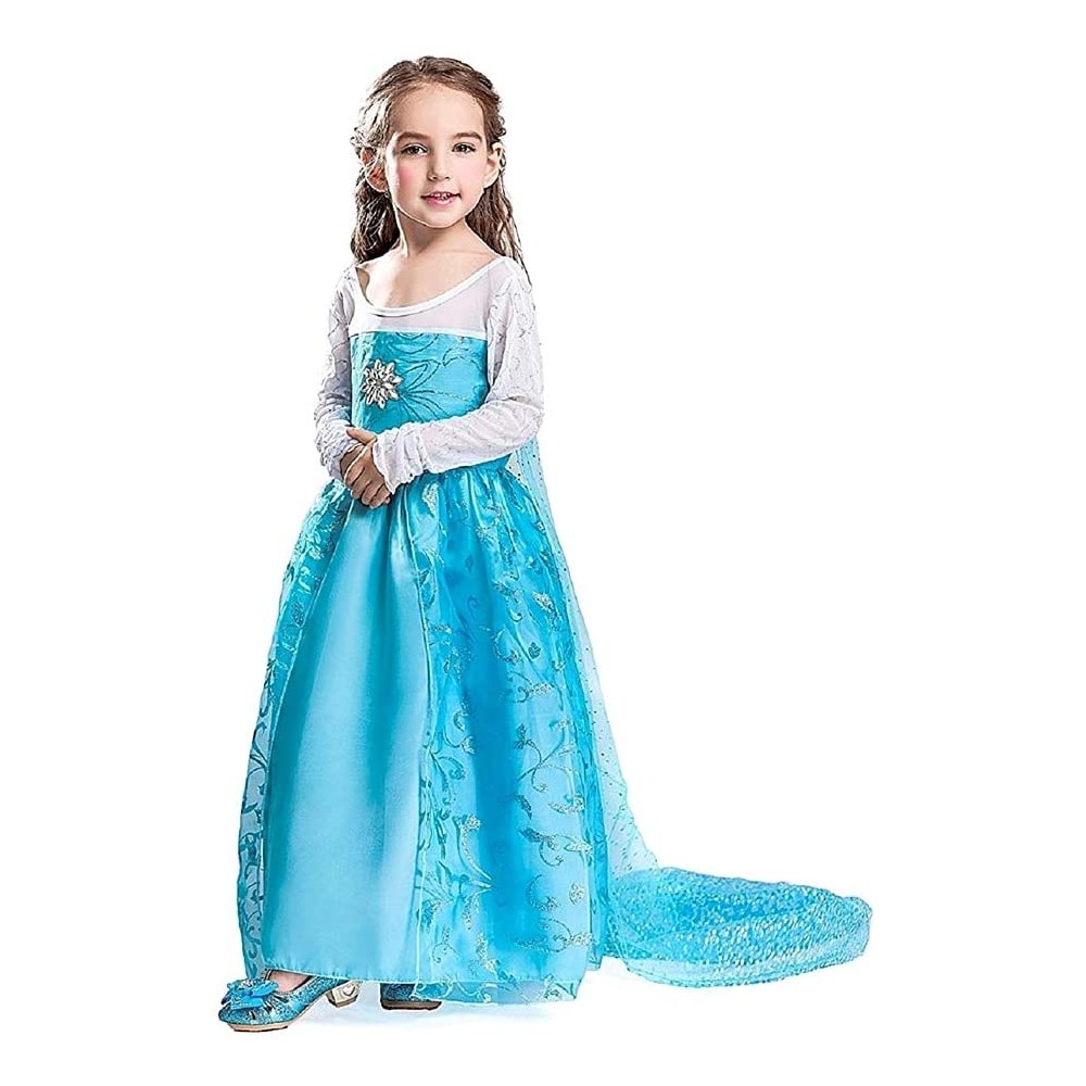 Costume principessa Elsa di Frozen per bambine, Carnevale e feste a tema