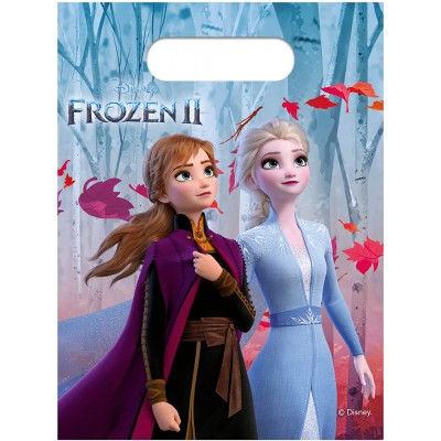 Set da 6 Sacchetti Frozen 2, per caramelle o regalini compleanno