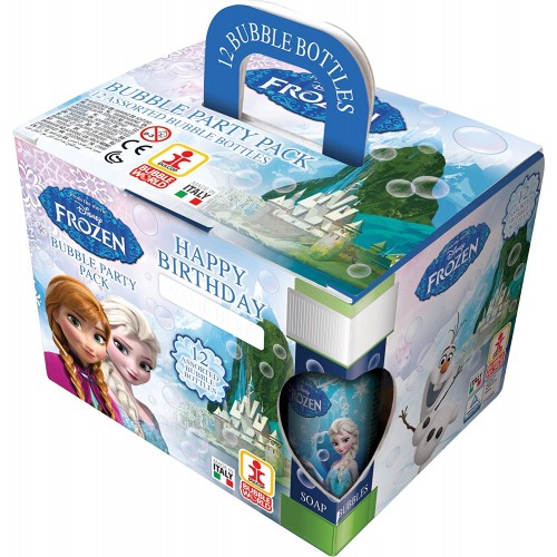 Bolle di sapone Frozen, 12 flaconi da 60 ml - Disney